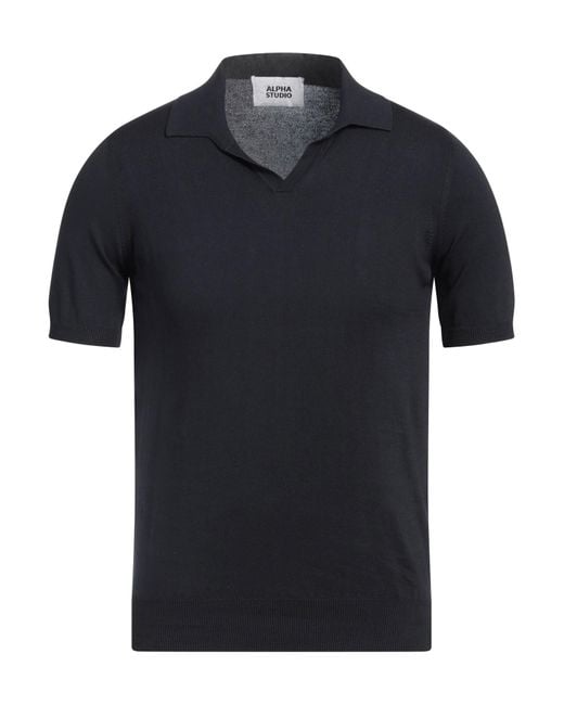 Pullover Alpha Studio de hombre de color Black