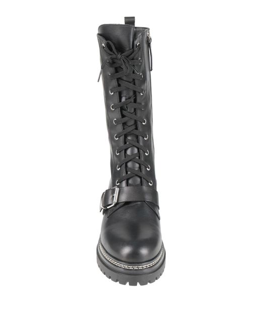 Weekend by Maxmara Black Boot Leather