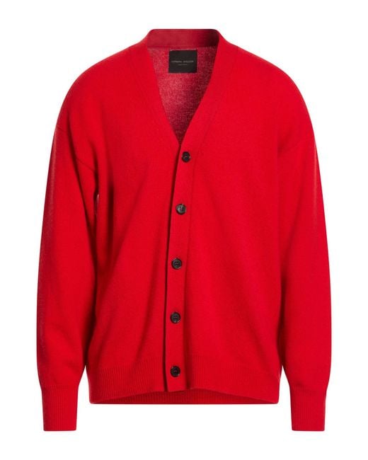 Roberto Collina Red Cardigans for men
