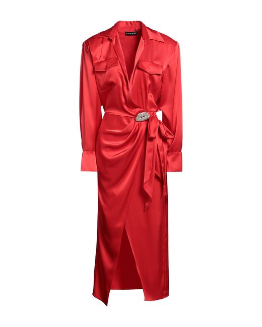 David Koma Red Maxi Dress