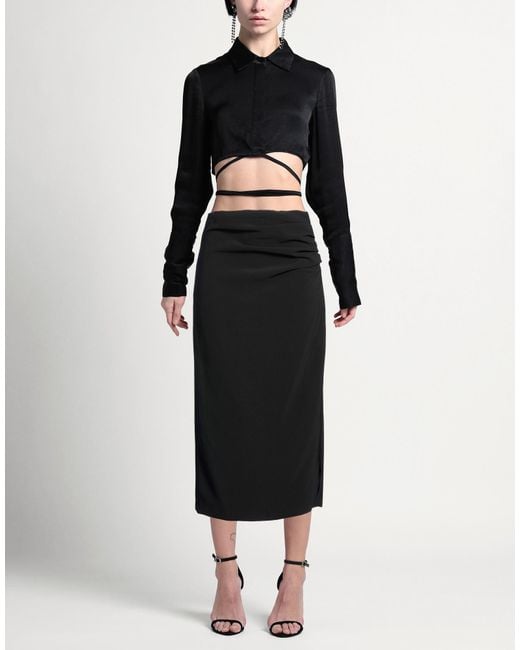 Clips Black Midi Skirts