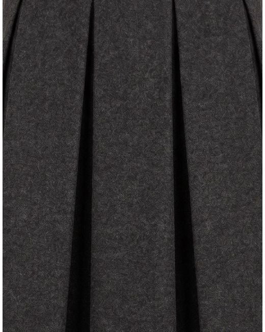 5 PROGRESS Black Mini Skirt Acrylic, Polyester, Wool