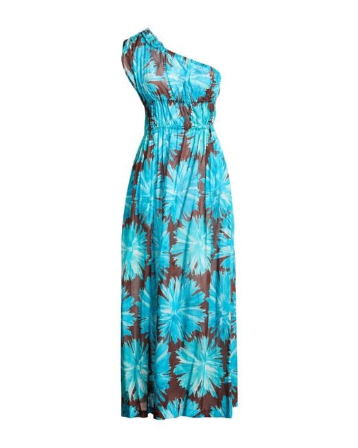 Liviana Conti Blue Maxi Dress Cotton