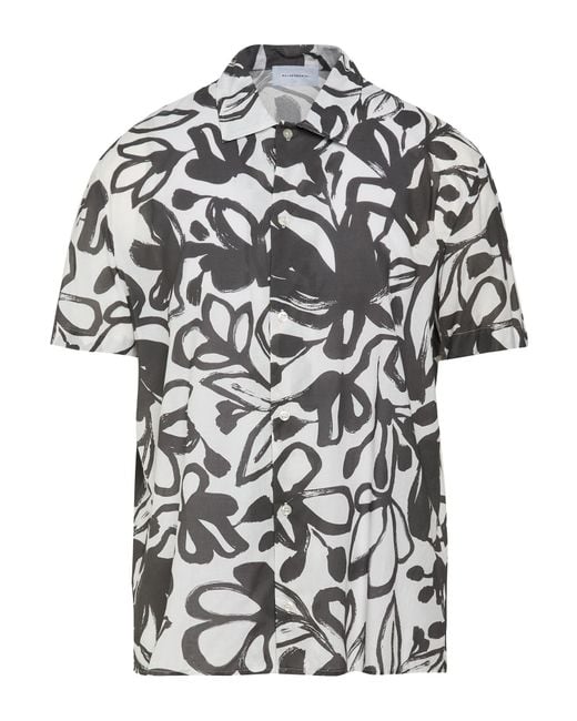 Baldessarini Gray Charcoal Shirt Cotton for men