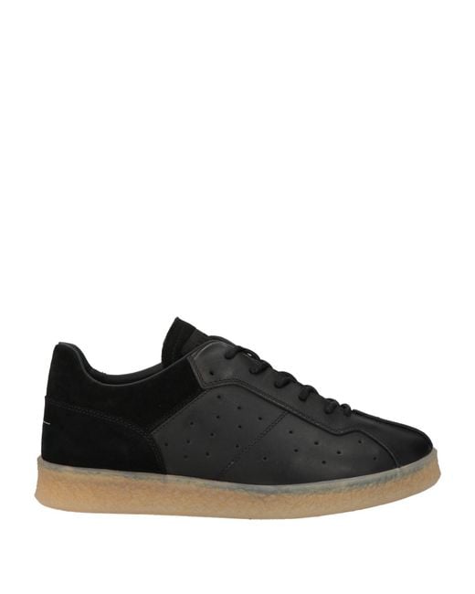 MM6 by Maison Margiela Black Sneakers Leather for men