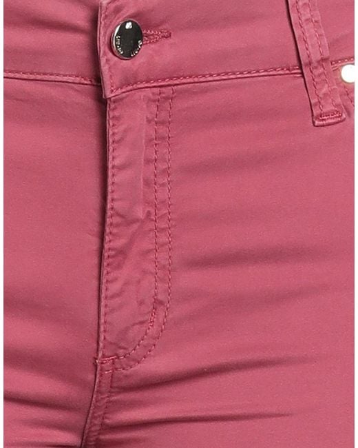 Liu Jo Red Pants Cotton, Elastane