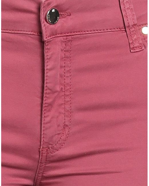 Liu Jo Red Pants Cotton, Elastane