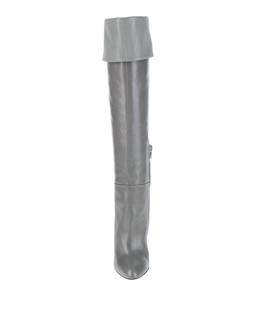 Sergio Rossi Gray Boot Leather