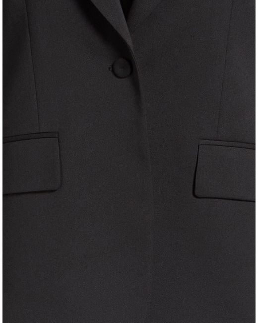 Lardini Black Blazer Polyester, Wool, Elastane