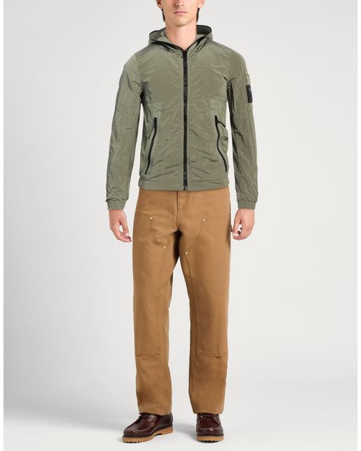 Replay Green Military Jacket Polyamide for men