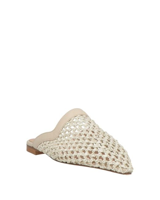 Divine Follie White Mules & Clogs Textile Fibers