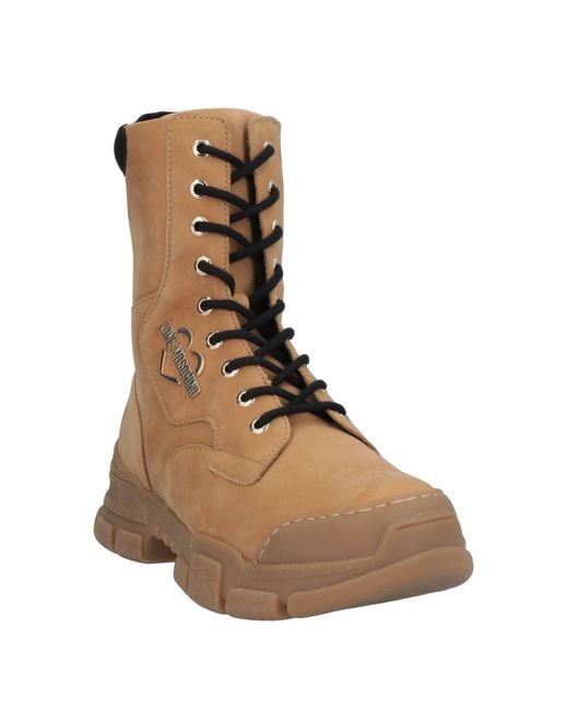 Love Moschino Brown Ankle Boots
