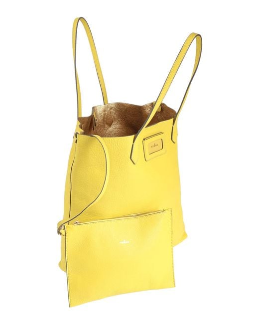 Hogan Yellow Handbag Leather