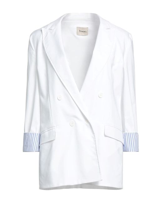 Dixie Cotton Suit Jacket in White Lyst