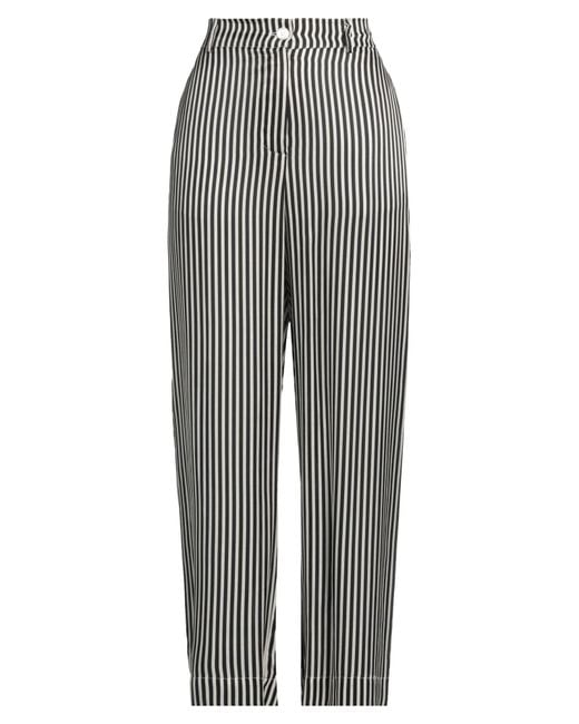 Shirtaporter Gray Pants Viscose, Silk