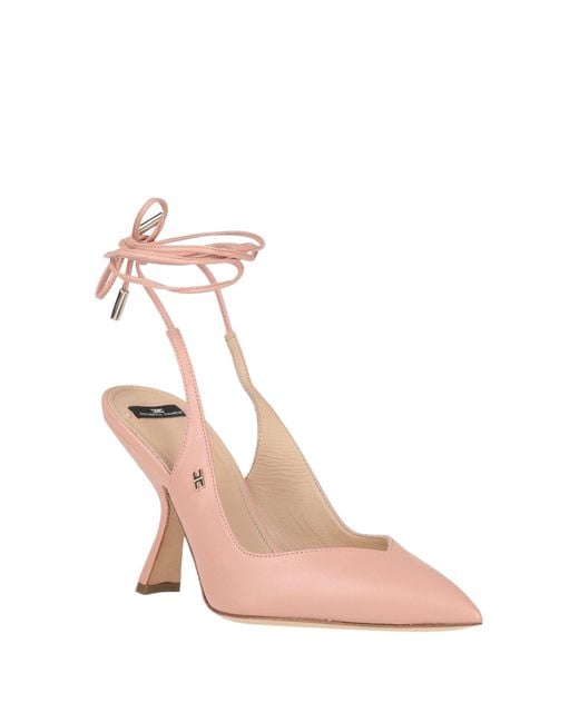 Elisabetta Franchi Pink Blush Pumps Soft Leather