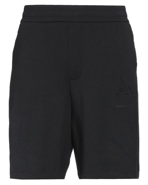 ARMANI EXCHANGE Black Shorts & Bermuda Shorts for men