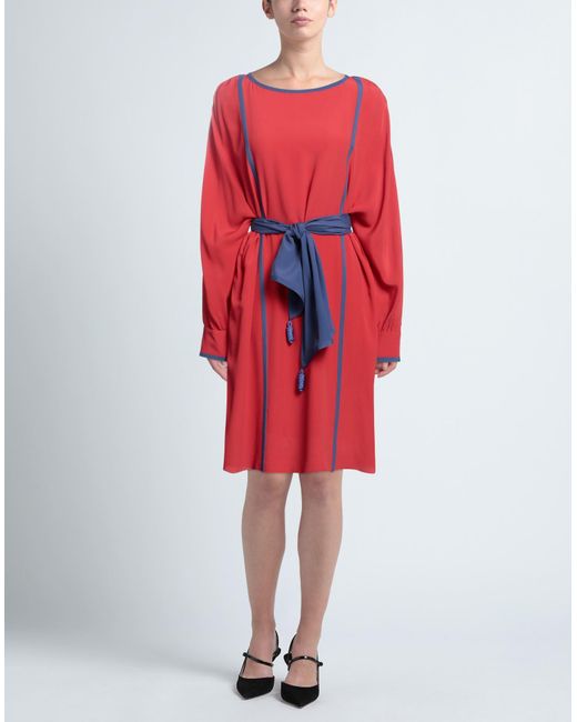 Emporio Armani Red Midi Dress