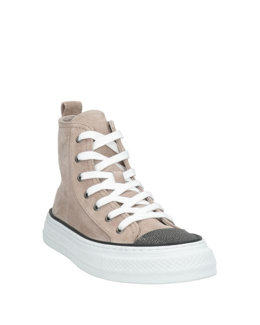 Brunello Cucinelli Natural Sneakers Leather