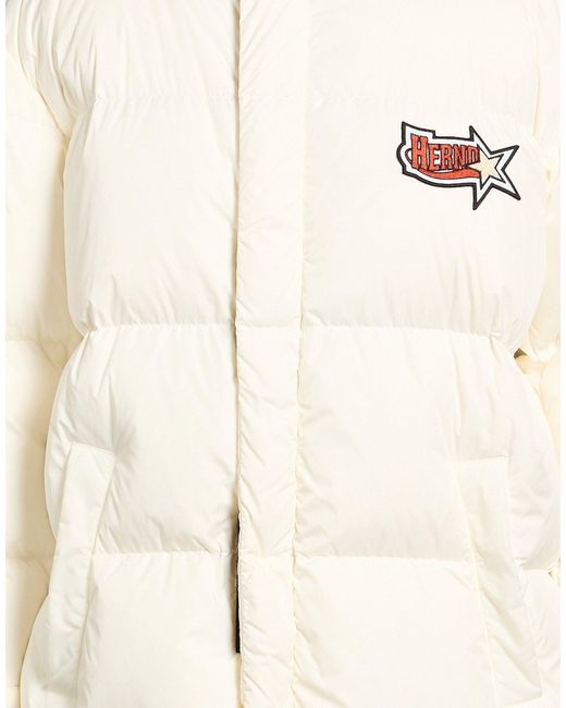 Herno Natural Ivory Puffer Polyamide for men