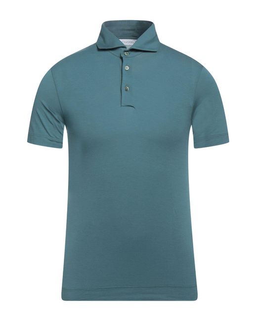 Cruciani Blue Polo Shirt Cotton, Elastane for men