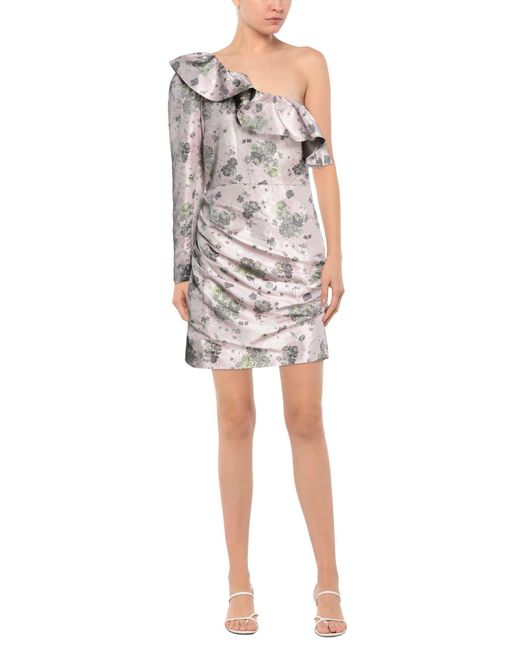 Isabelle Blanche Gray Mini Dress
