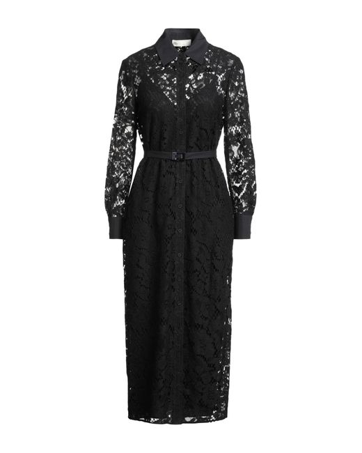 Tory Burch Midi Dress in Black Lyst UK