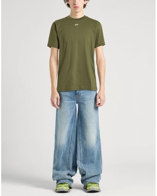 Off-White c/o Virgil Abloh Green T-Shirt for men