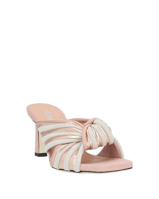 Pollini Natural Sandals Leather