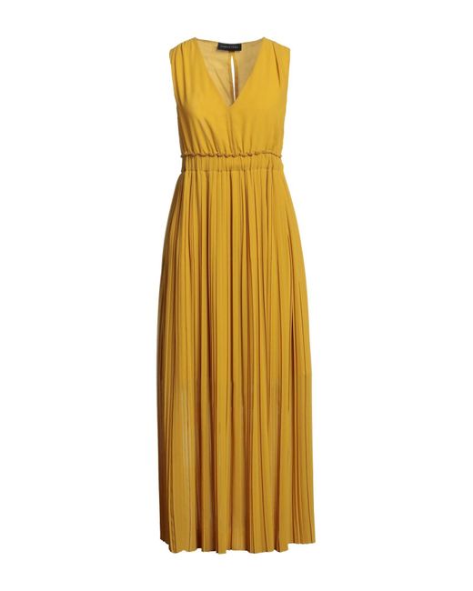 Caractere Yellow Maxi-Kleid