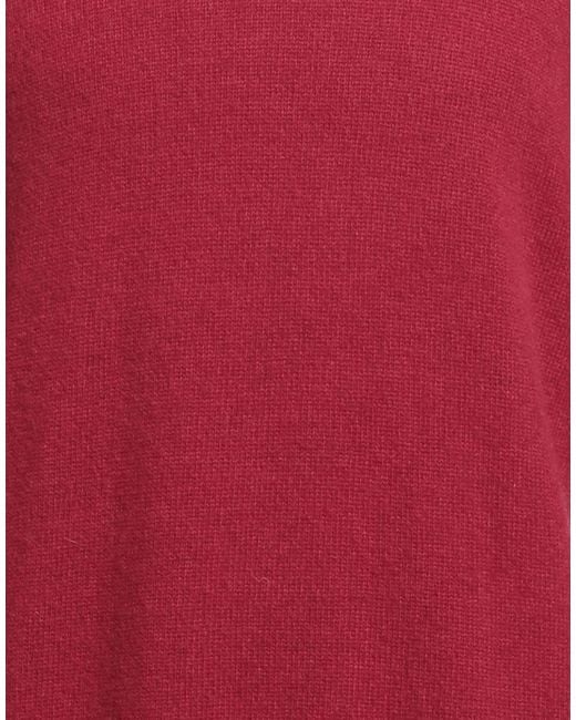 Altea Red Virgin Wool Cashmere Turtleneck Sweater for men