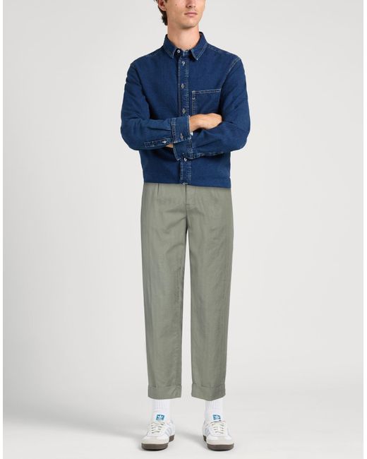 RE_HASH Gray Pants Cotton, Linen, Elastane for men