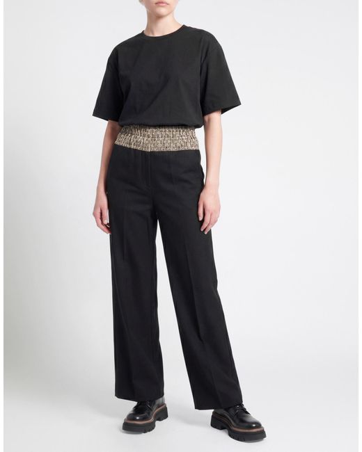 Fendi Black Pants Virgin Wool, Polyamide