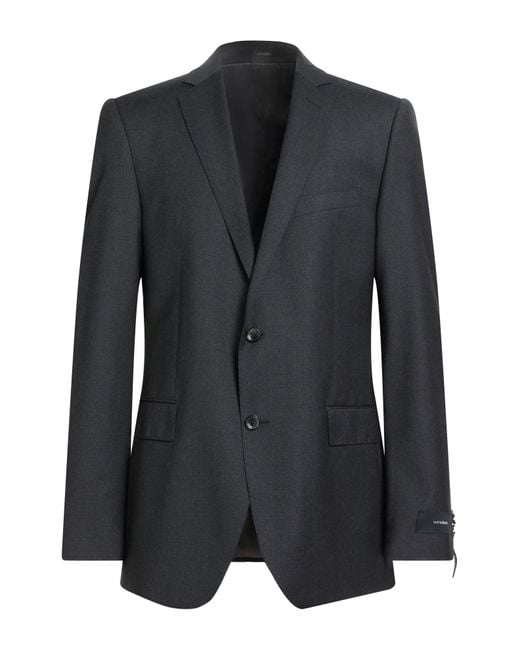 Windsor. Black Blazer Virgin Wool for men