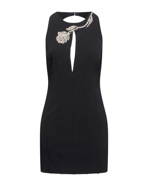 Blugirl Blumarine Black Mini Dress Polyester, Elastane