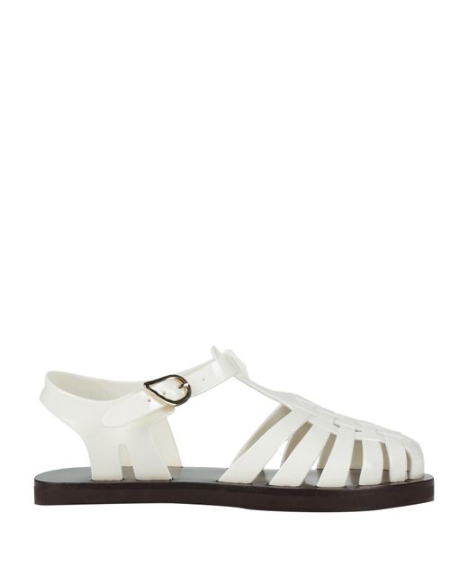 Ancient Greek Sandals White Sandals Pvc