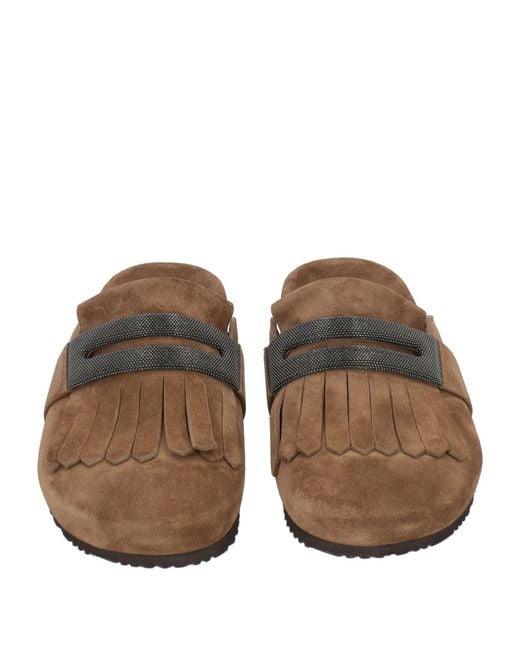 Brunello Cucinelli Brown Mules & Clogs