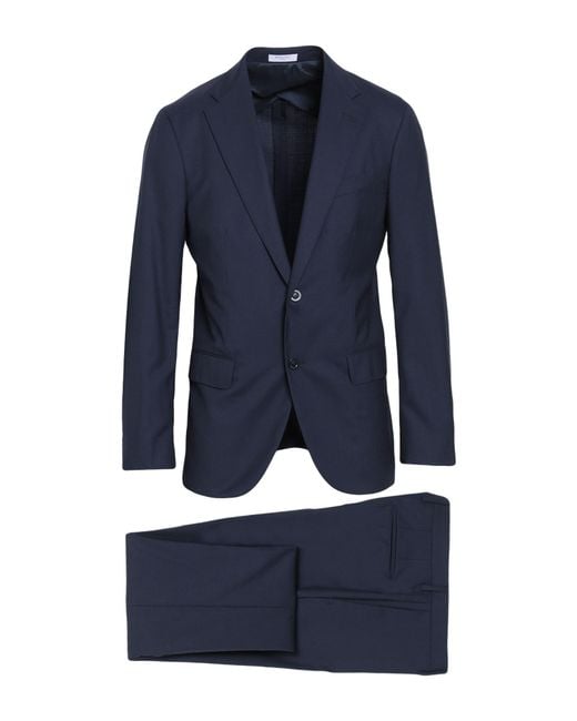 Boglioli Blue Suit Virgin Wool for men