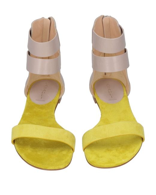 Casadei Green Lime Sandals Leather
