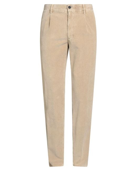 Incotex Natural Slacks By Slowear Pants Cotton, Elastane for men