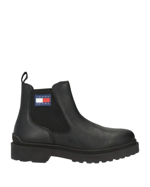 Tommy Hilfiger Black Ankle Boots for men