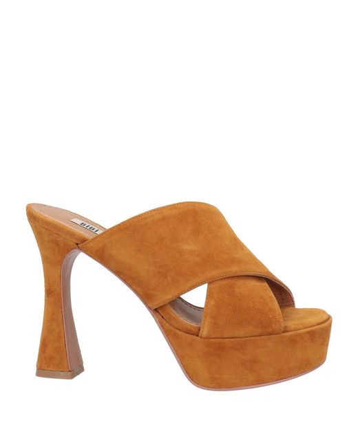 Bibi Lou Brown Camel Sandals Leather