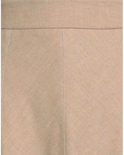 Peserico Natural Easy Midi Skirt Polyester, Viscose, Elastane