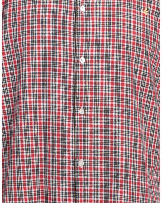 Brooksfield Purple Shirt Cotton for men