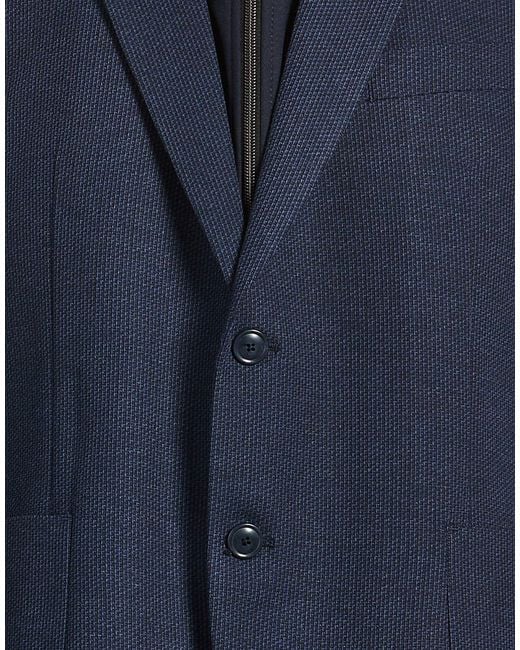 DIGEL Blue Jacket Polyester, Viscose, Polyamide, Elastane for men