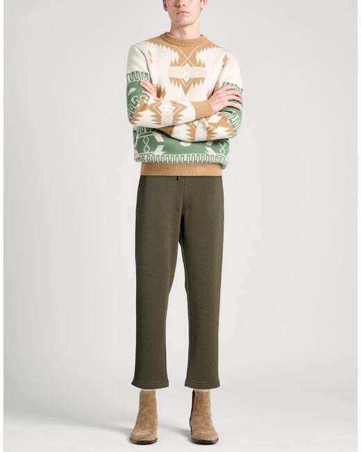 Peuterey Green Military Pants Cotton, Polyester for men