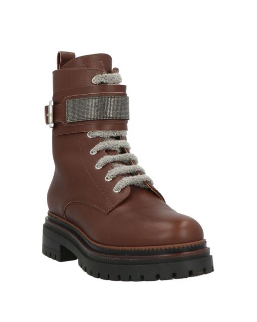 Botines de caña alta Eleventy de color Brown