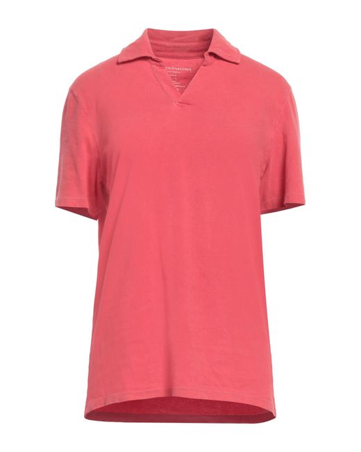 Majestic Filatures Pink Polo Shirt for men