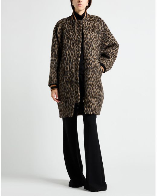 LaDoubleJ Gray Coat Virgin Wool, Synthetic Fibers, Alpaca Wool, Wool, Silk