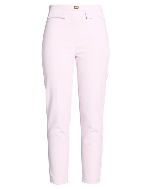 Elisabetta Franchi Pink Pants Polyester, Elastane